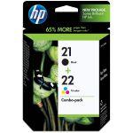 Картридж набор 21+22 для HP DJ 3920/3940, 0,190К+0,165К Original SD367AE bk+color